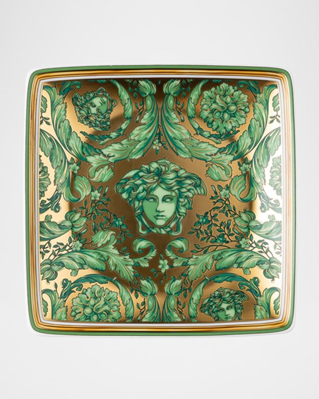 Medusa Garland Green Canape Dish